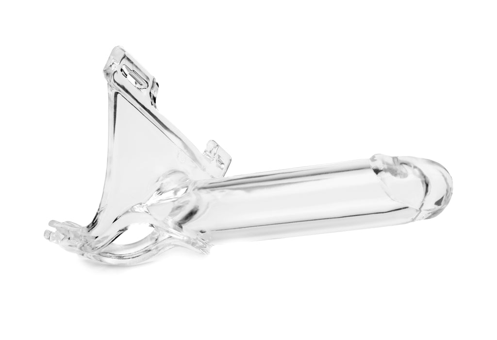 Zoro Knight 6in Hollow Shaft Clear Strap On