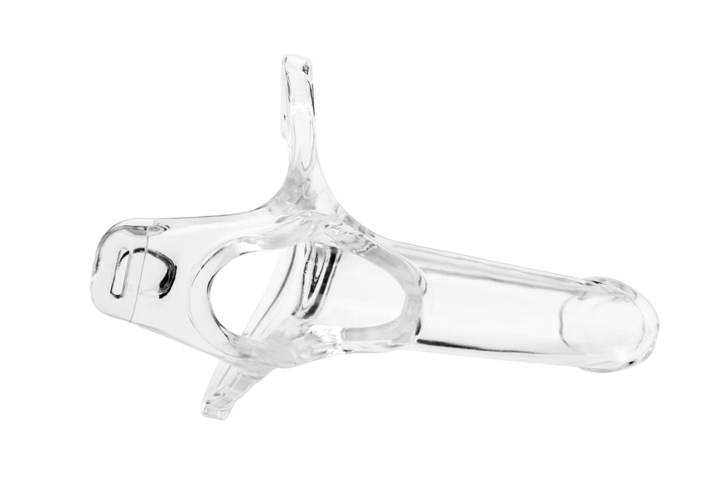 Zoro Knight 6in Hollow Shaft Clear Strap On