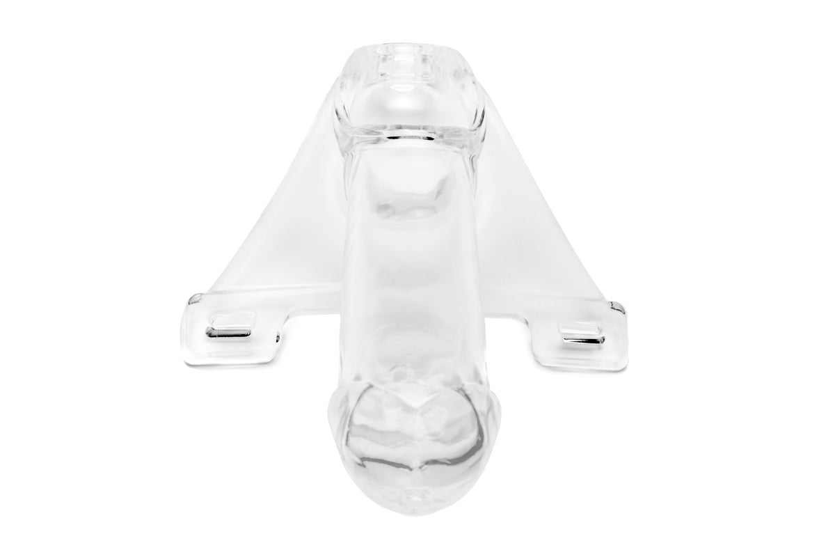 Zoro Knight 6in Hollow Shaft Clear Strap On