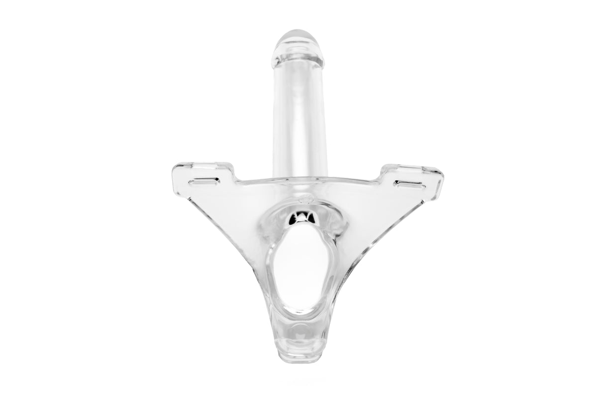 Zoro Knight 6in Hollow Shaft Clear Strap On