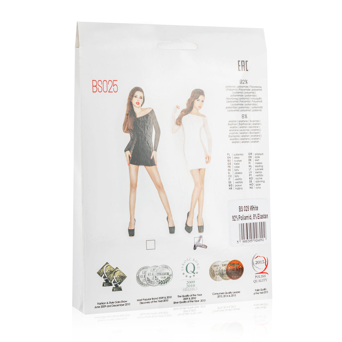 Mini Dress White With Mesh Sleeves and Sides