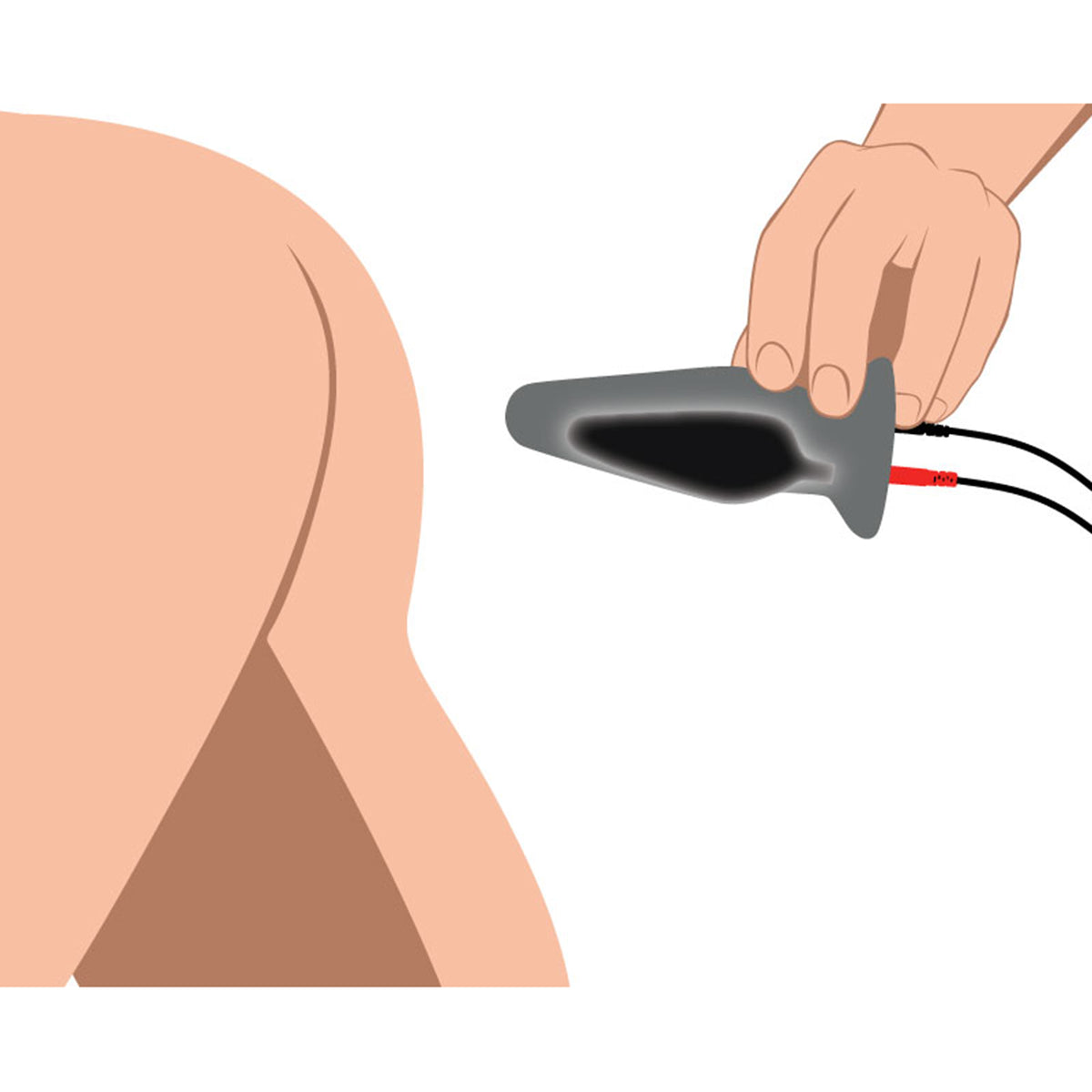 Zeus Anal Amplifier Silicone eStim Plug - official LonBrook additional view 1
