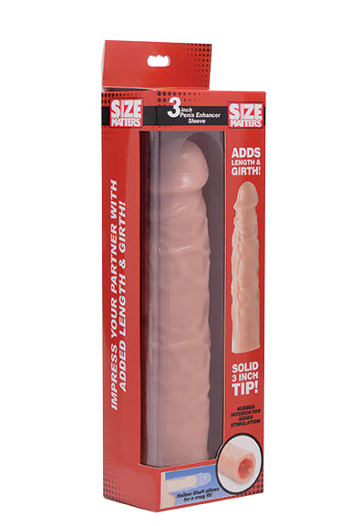 3in Flesh Penis Enhancer Sleeve - official LonBrook additional view 1