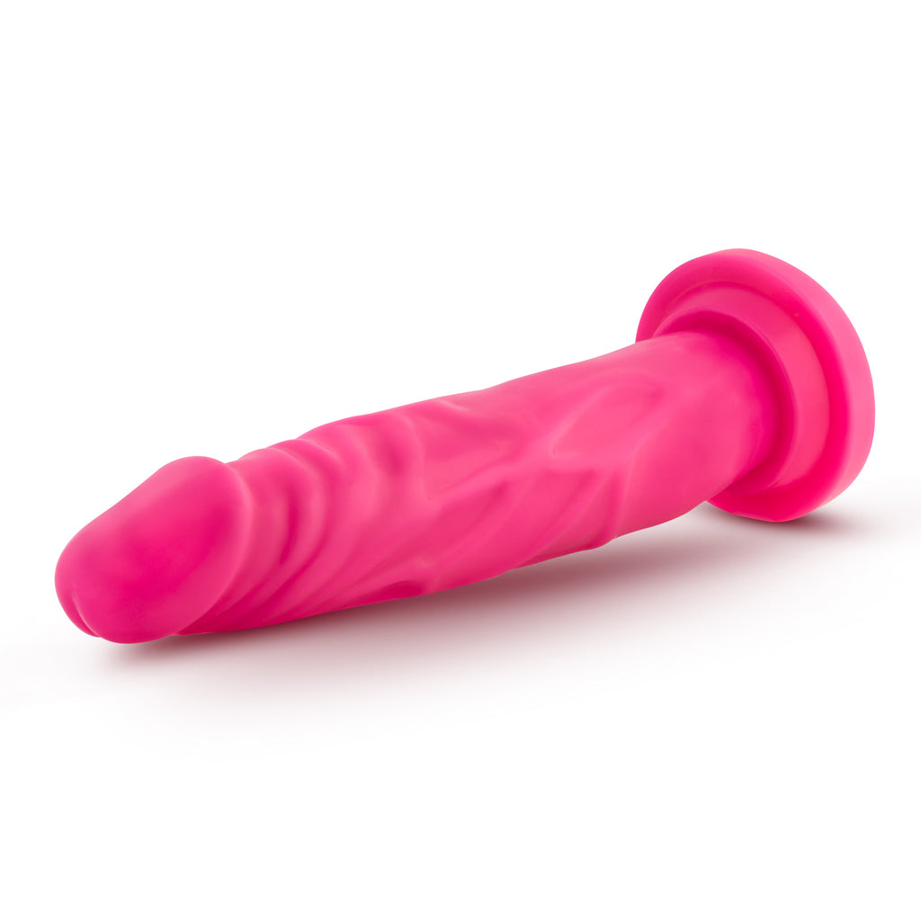 Neo Dual Density Cock 7.5in Neon Pink