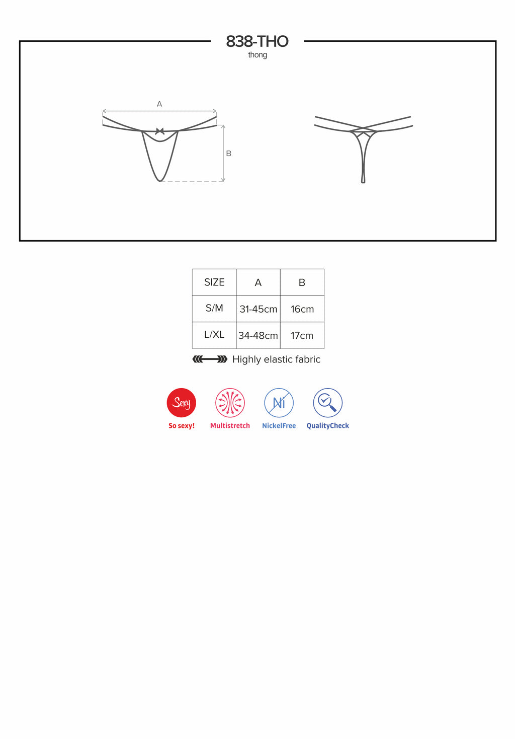 Thong 838 Red
