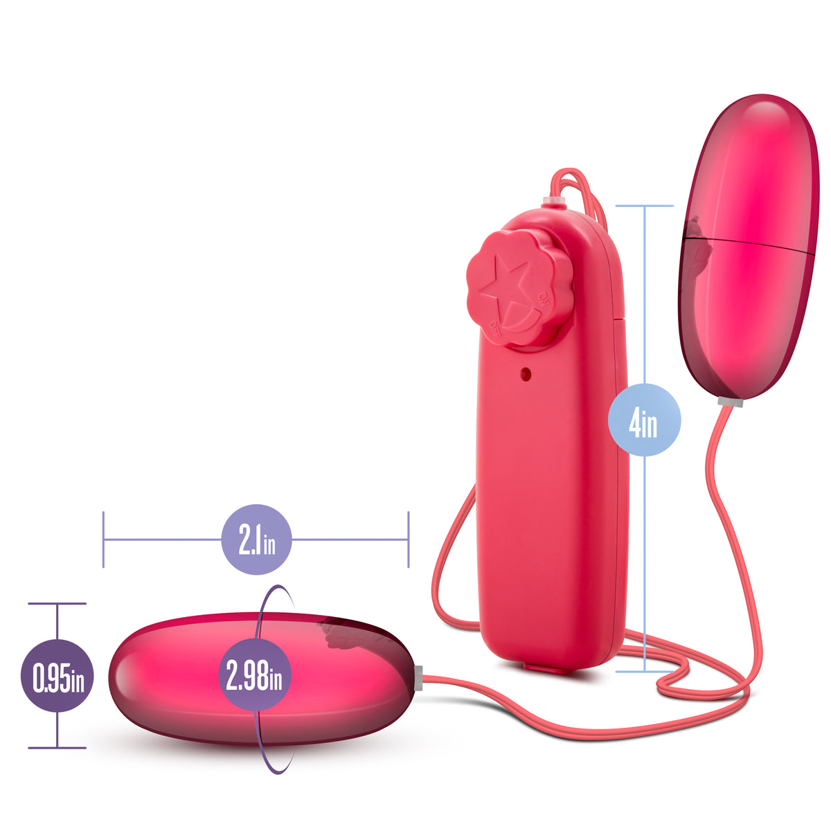 B Yours Double Pop Eggs Cerise