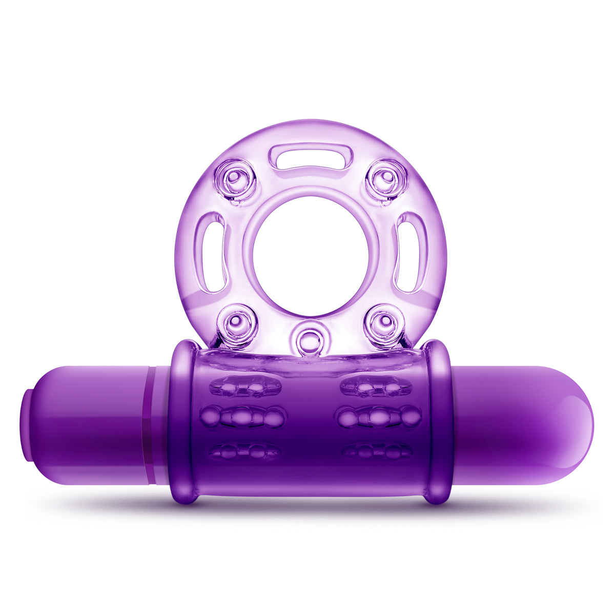 Play With Me Couples Play Vibrating Cock Ring Purple