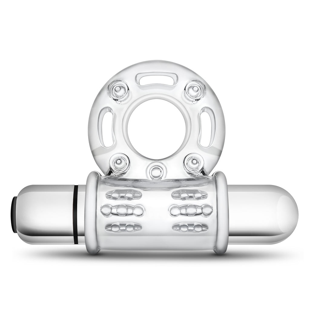 Stay Hard 10 Function Vibrating Mega Bull Ring Clear