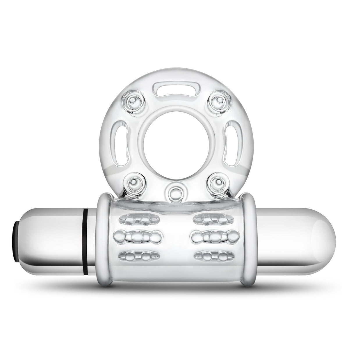 Stay Hard 10 Function Vibrating Mega Bull Ring Clear