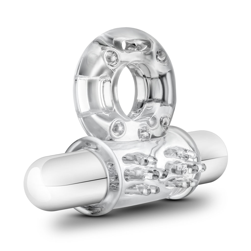 Stay Hard 10 Function Vibrating Mega Bull Ring Clear